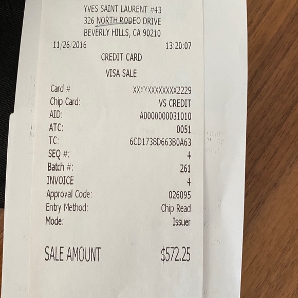 YSL Rive Gauche Compact Zip Around Wallet Rare Discontinued Style 100% Authentic - Picture 11 of 11